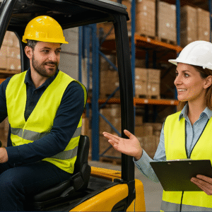 Carrelli industriali semoventi e semoventi a braccio telescopico e carrelli sollevatori/elevatori semoventi telescopici